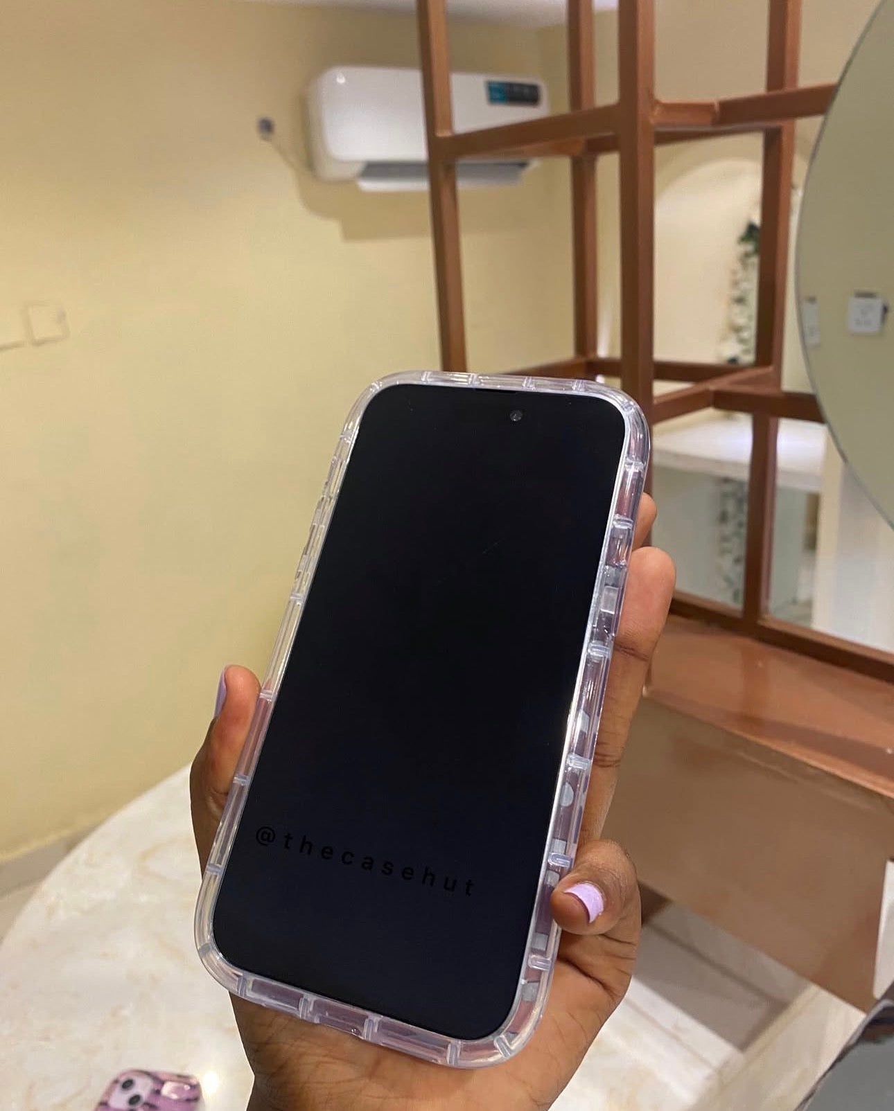 Clear Pink Zebra Case