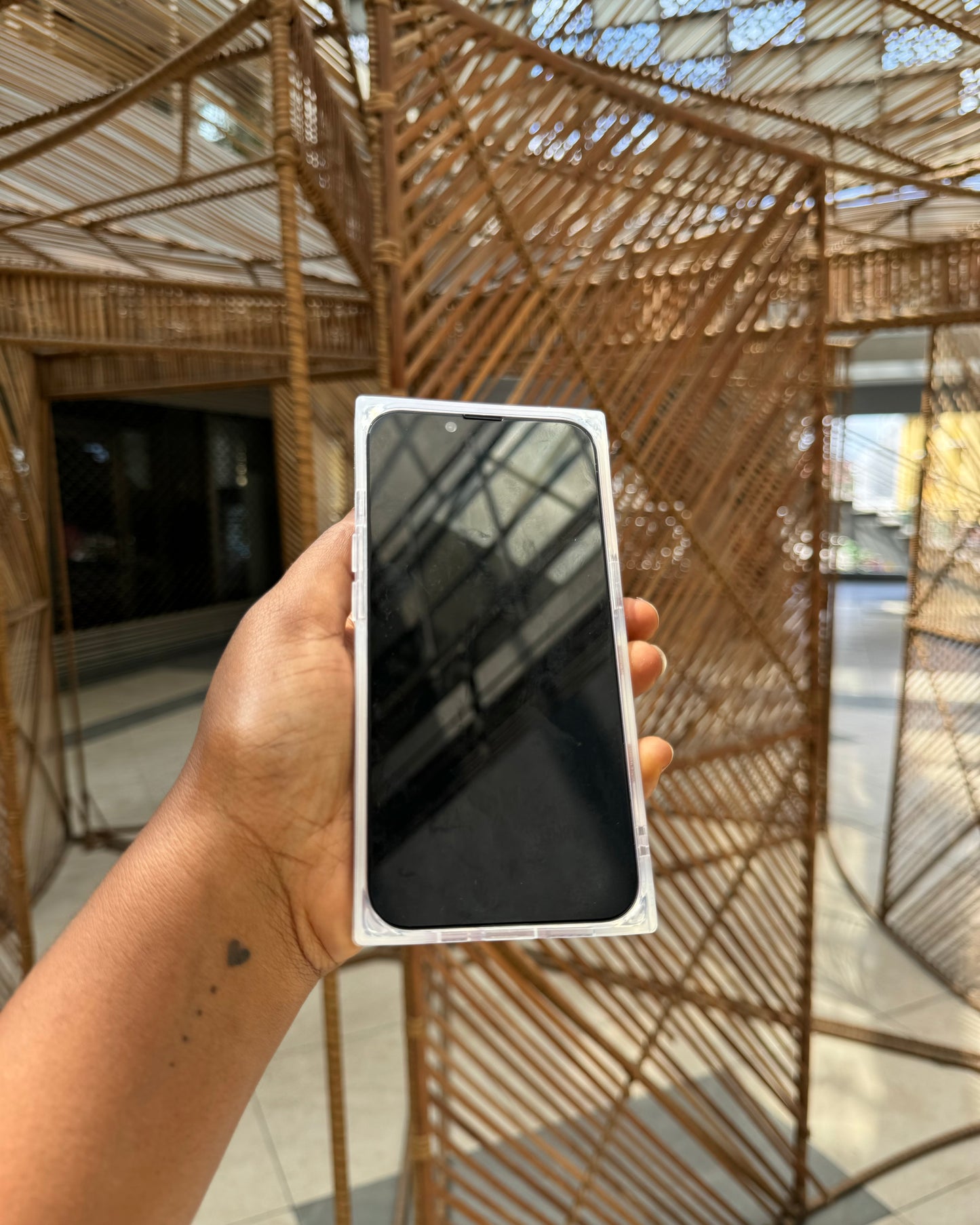 Black & White Swirl Square Case