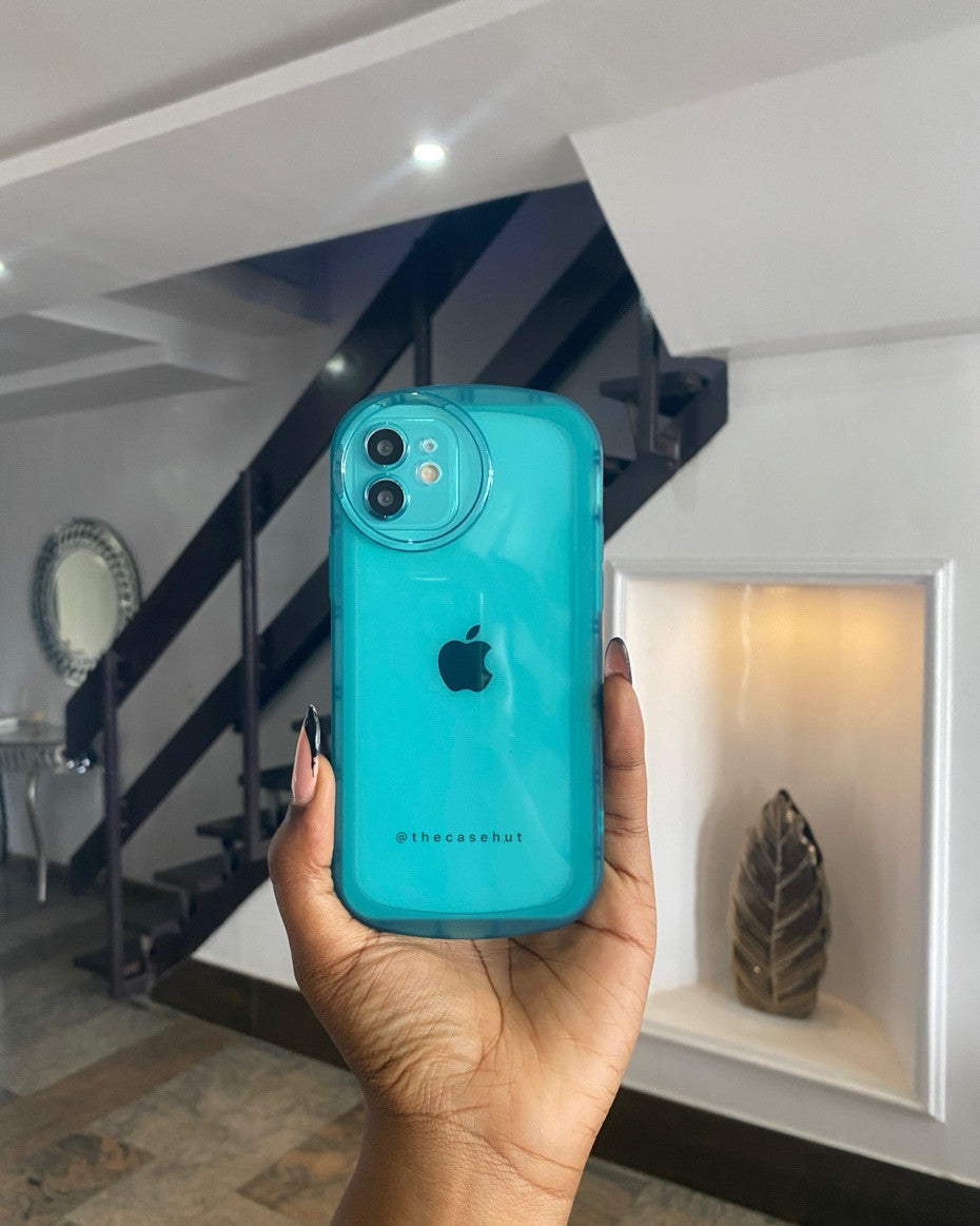 Clear Green Oval Case