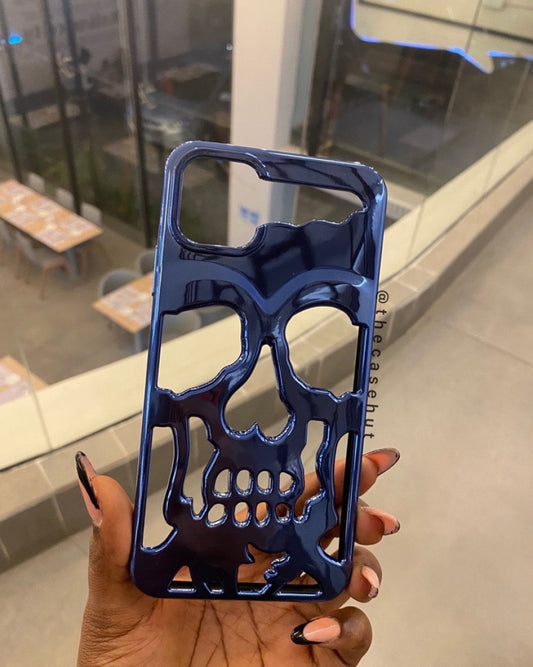 Blue Hollow Skull