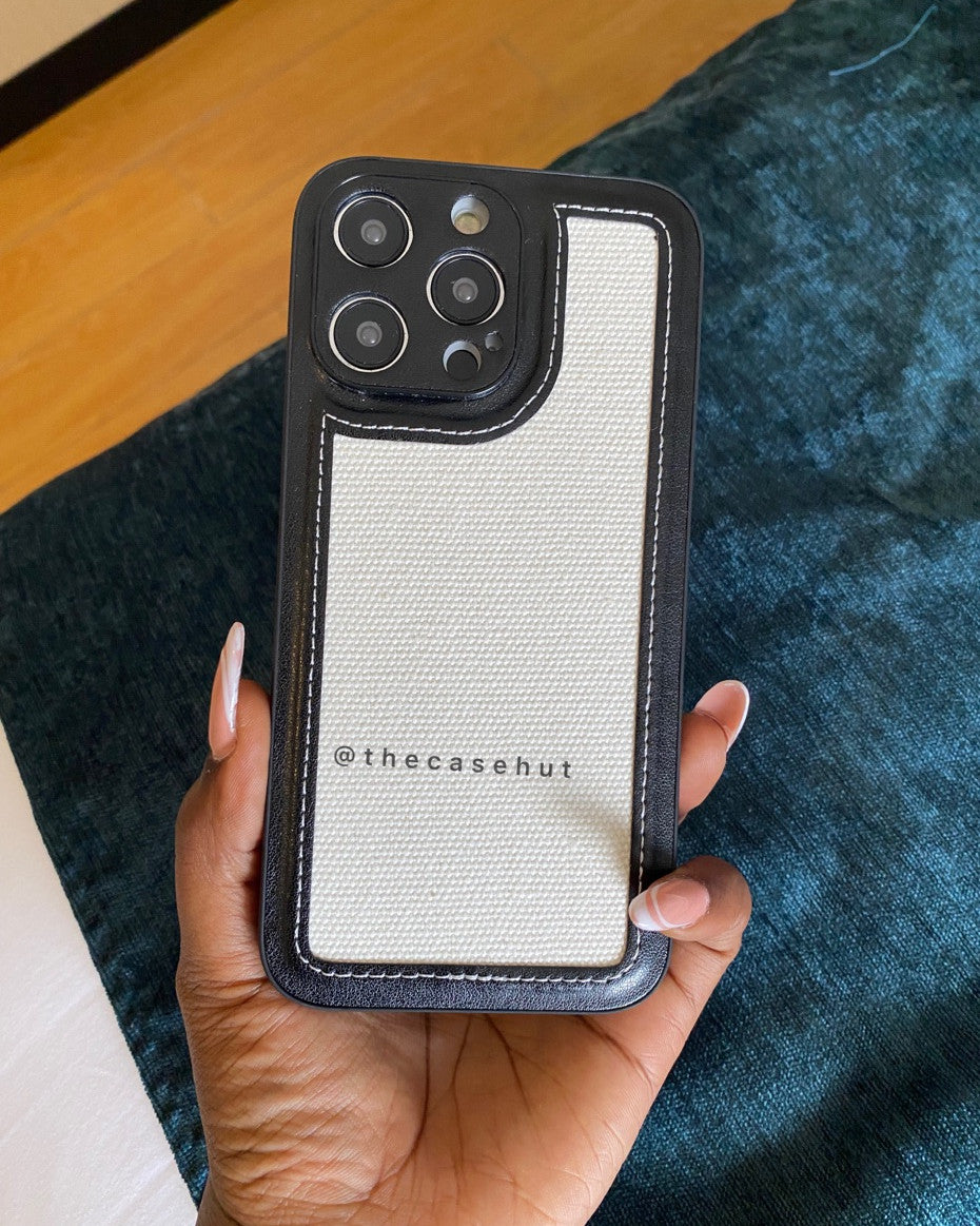 Black Retro Fabric Case