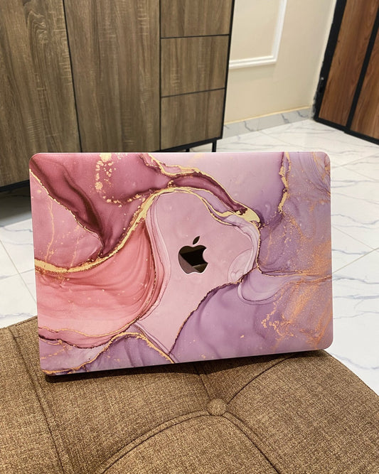 Pink Marble Macbook Case