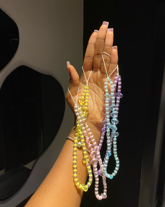 Clear Love Beaded Charm