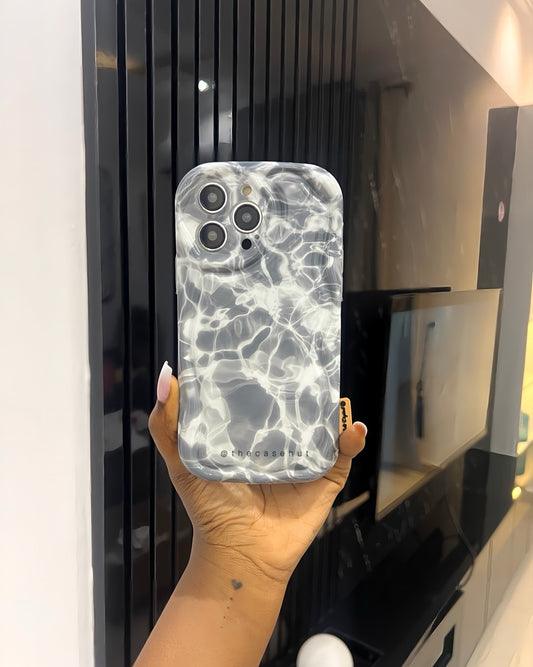 Grey Water Ripple Phonecase