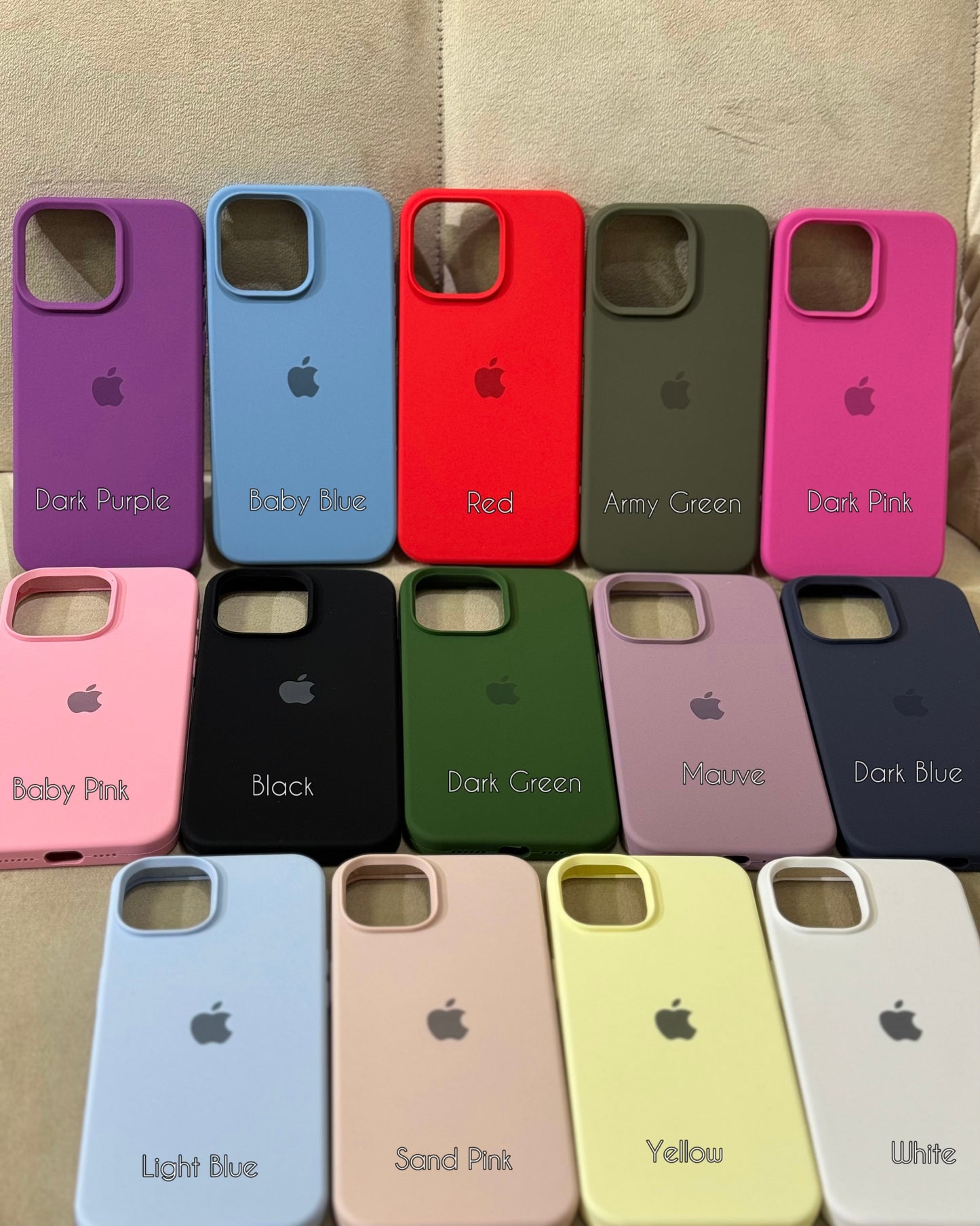 Apple Silicone Case (12 & 11 series)
