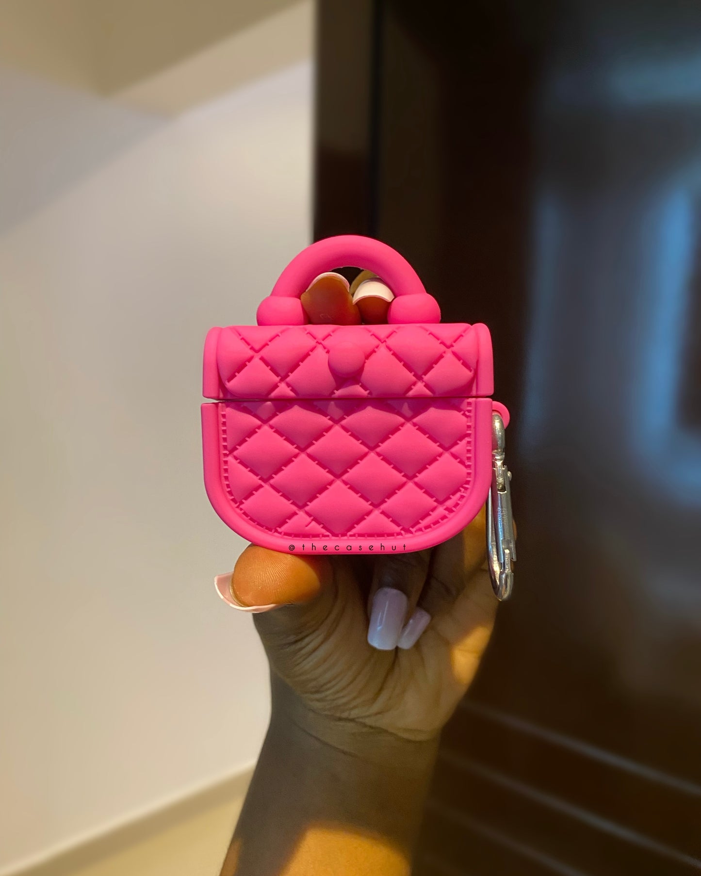 Pink Mini Purse Airpods Case