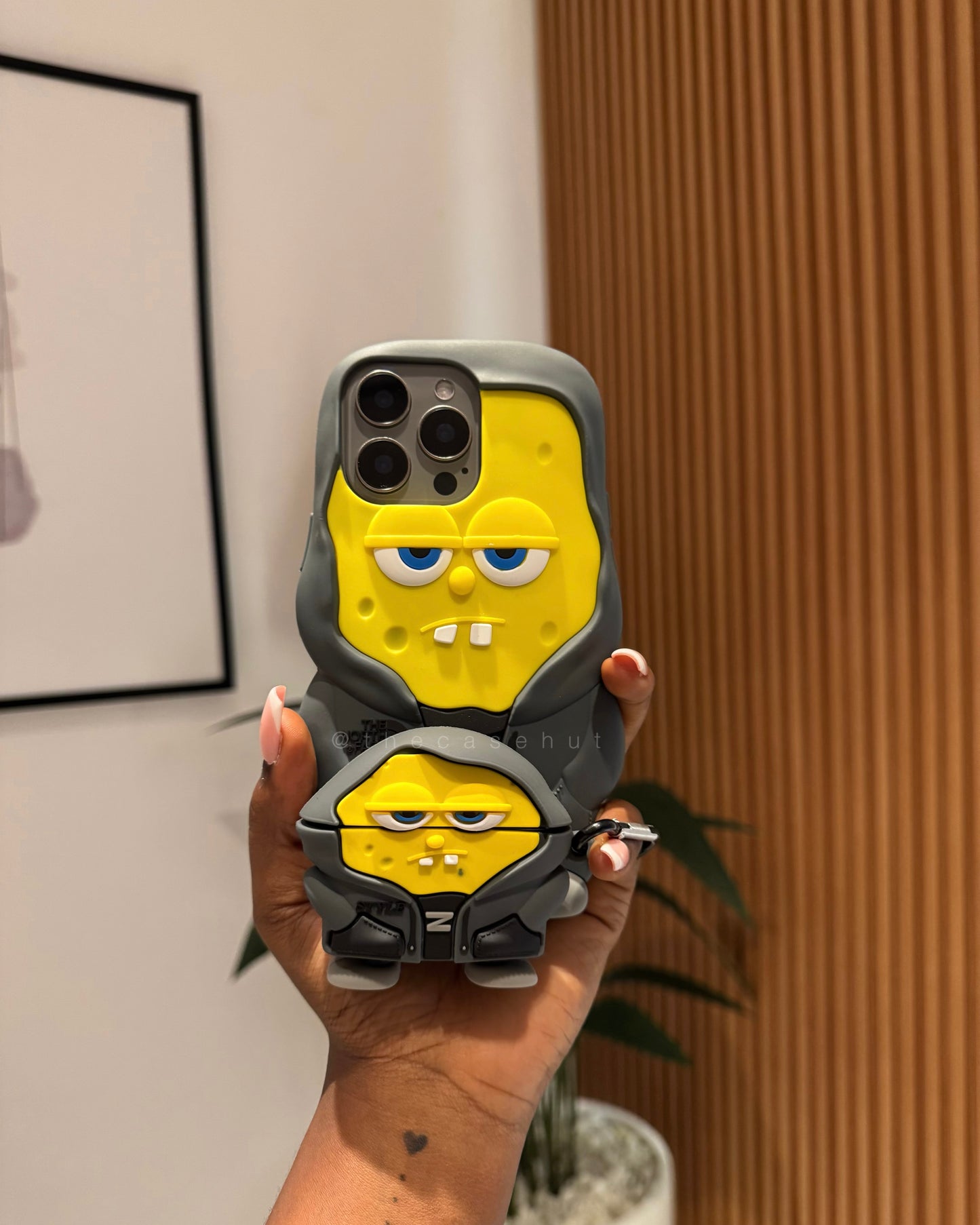 Cool 3D Spongebob Airpods Case