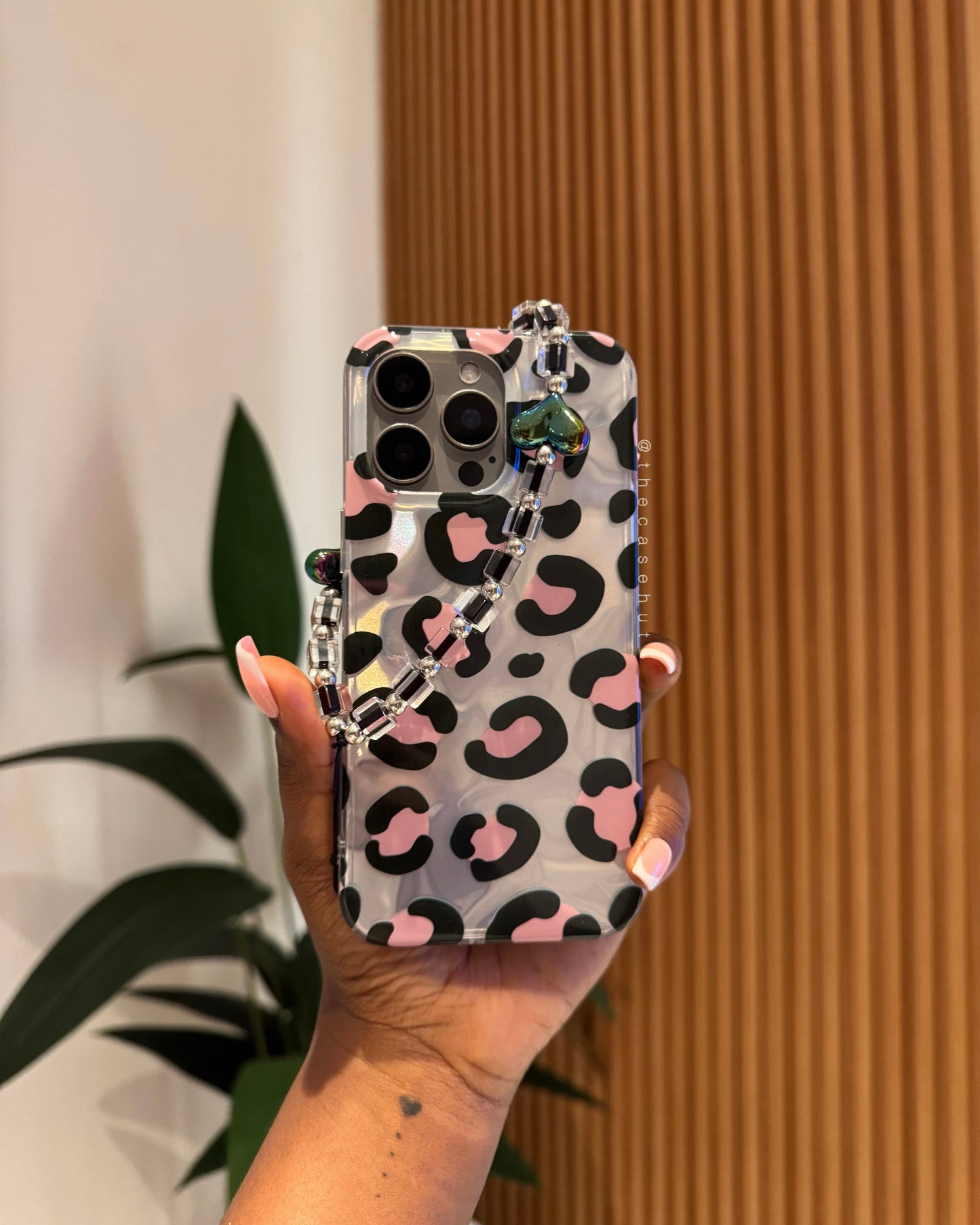 Silver Laser Leopard Case
