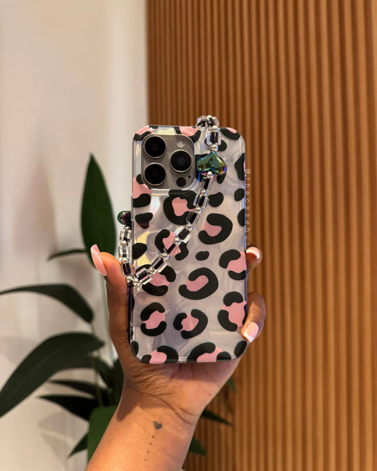 Silver Laser Leopard Case
