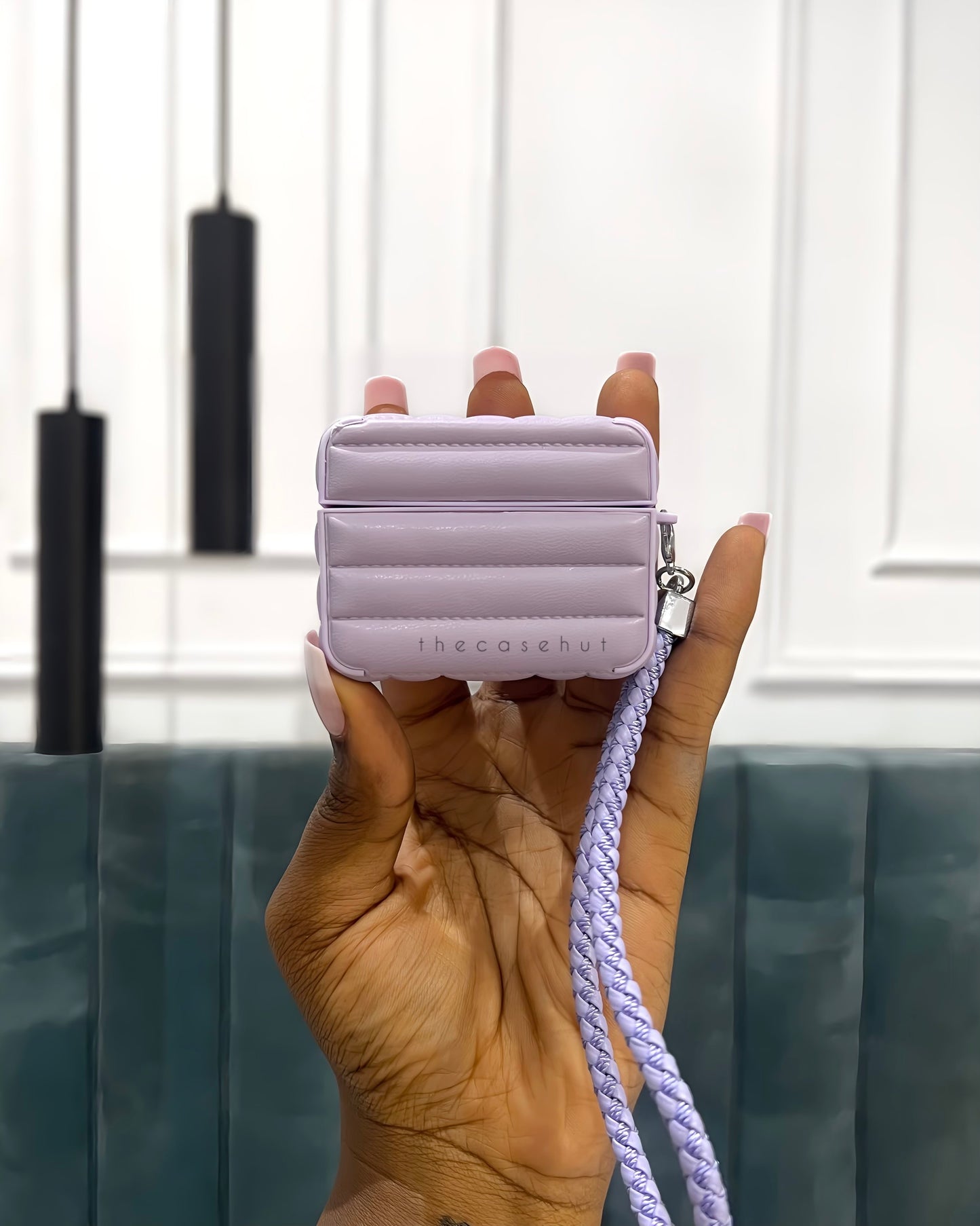 Square Leather Airpods Case