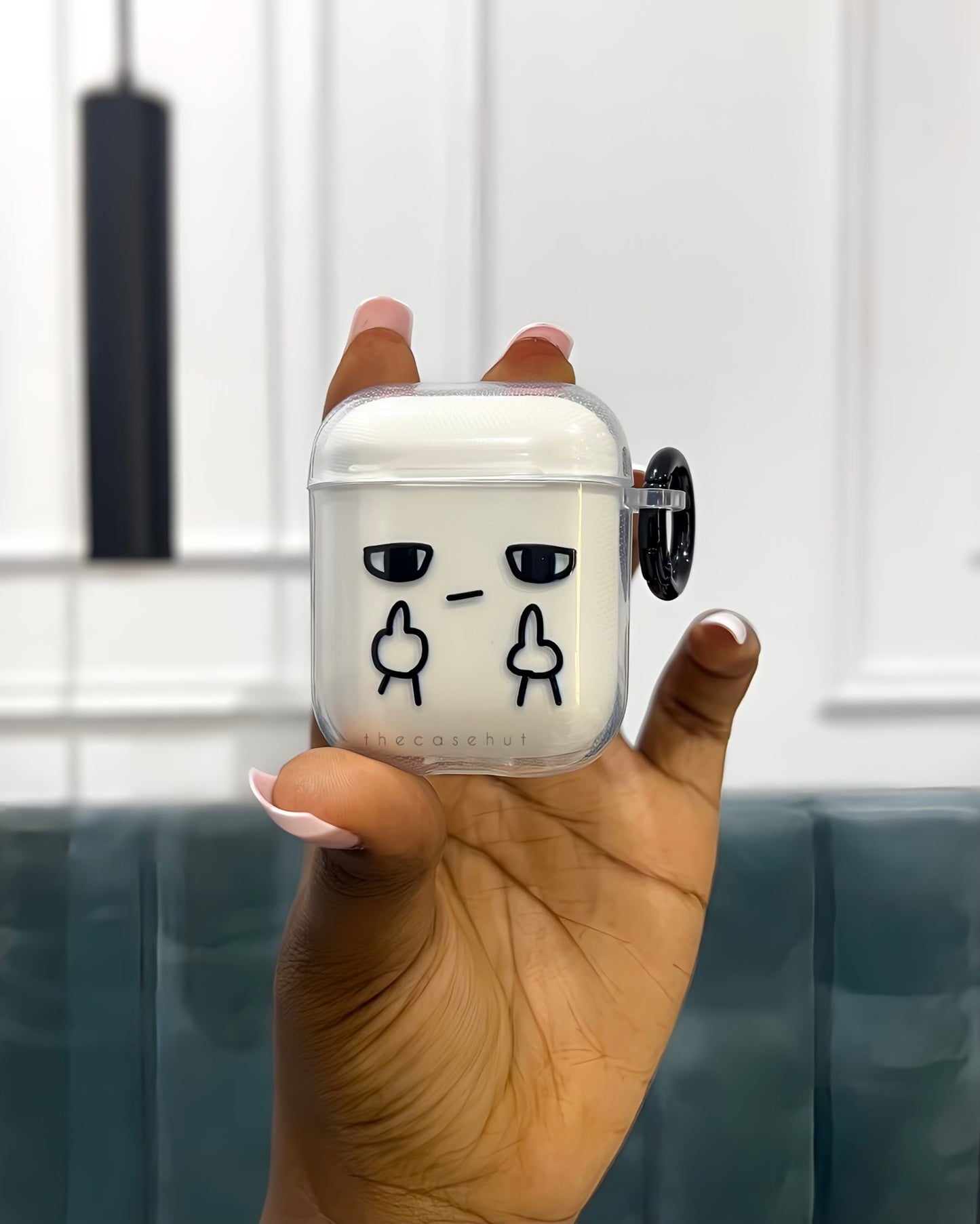 Clear Finger Airpods Case