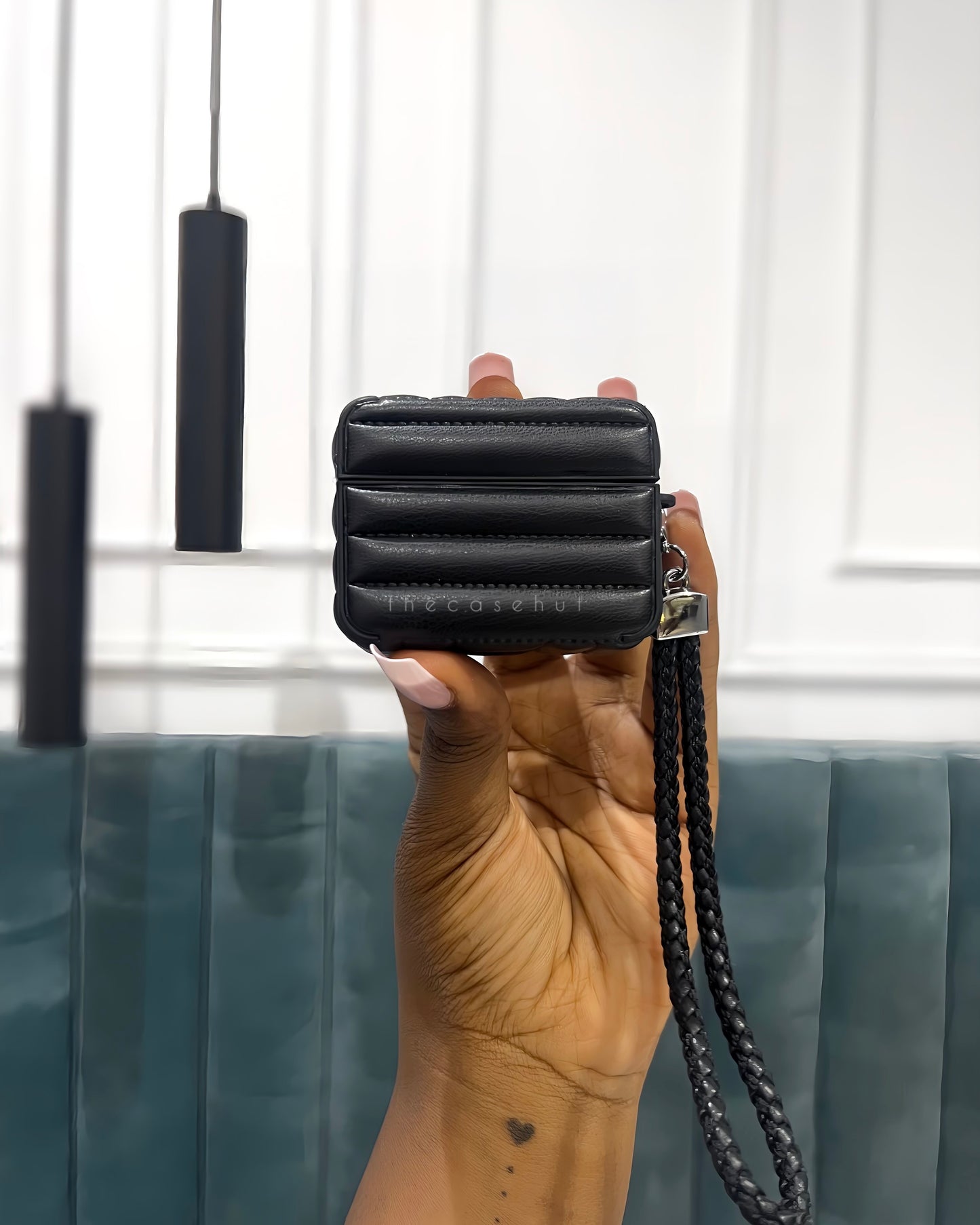 Square Leather Airpods Case