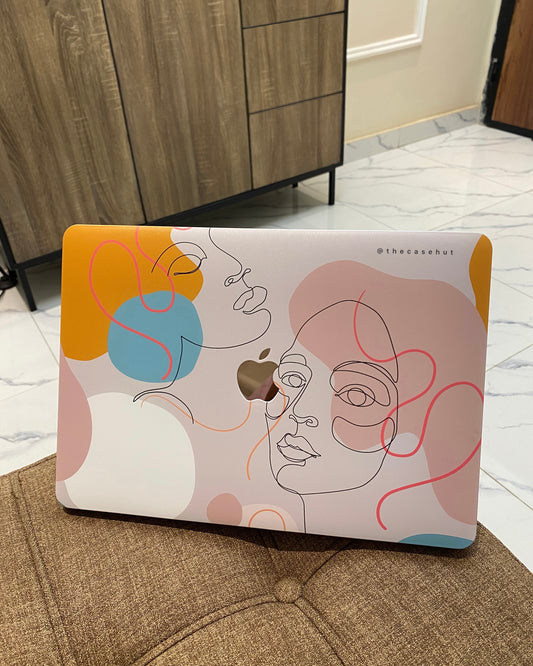 Abstract Face Macbook Case