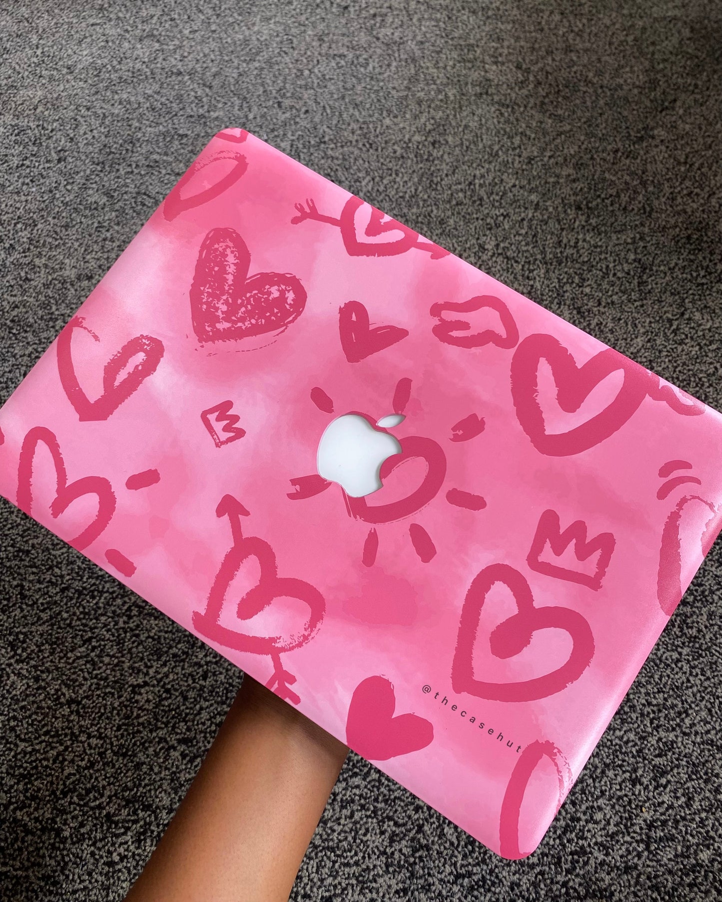 Pink Heart Macbook case