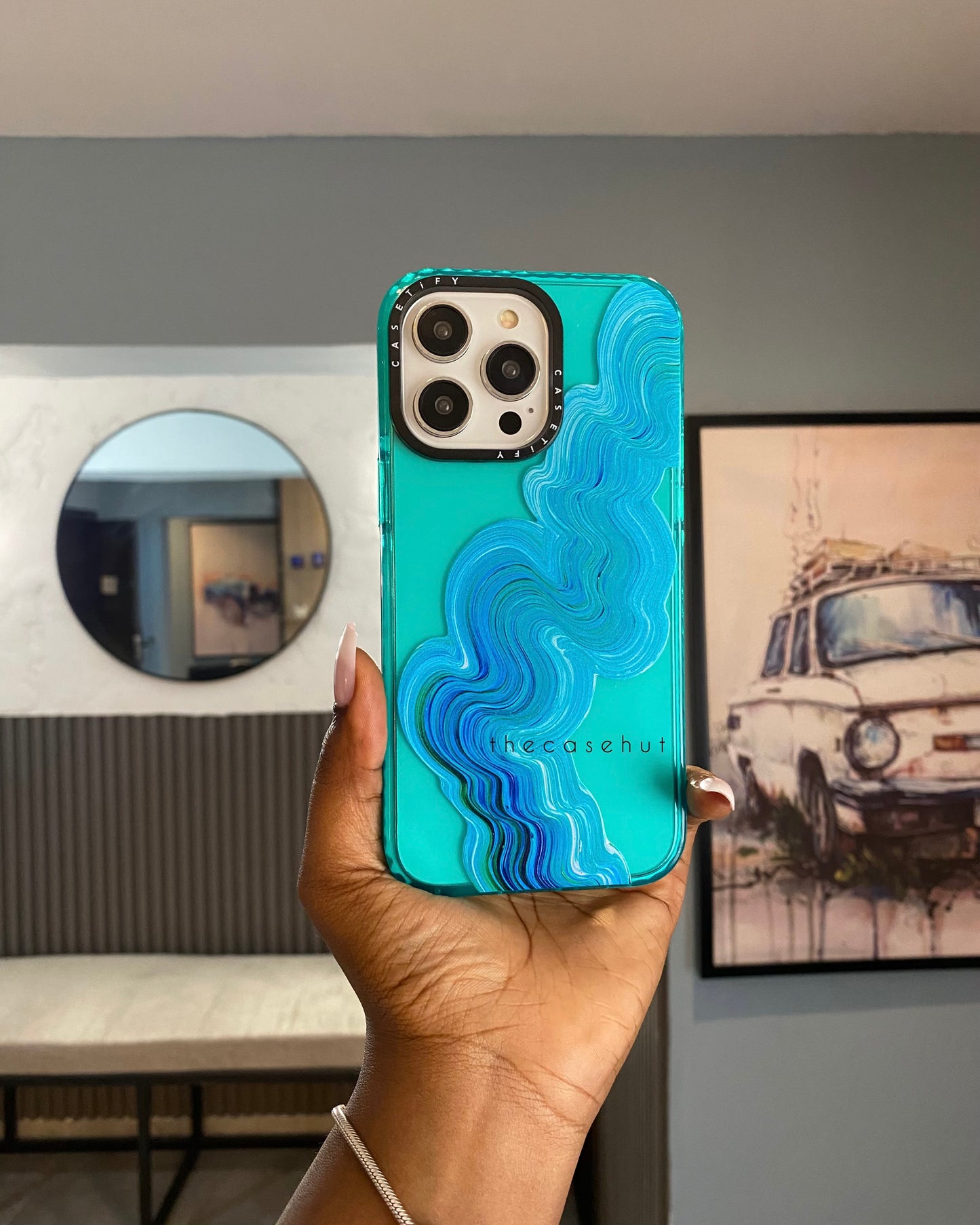 Clear Green Paint Case