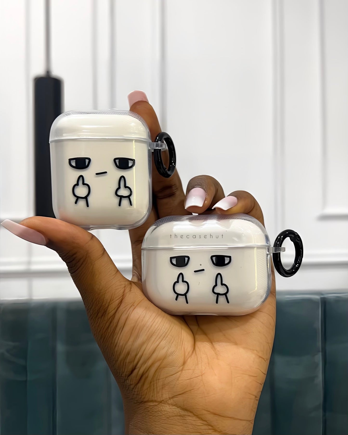 Clear Finger Airpods Case