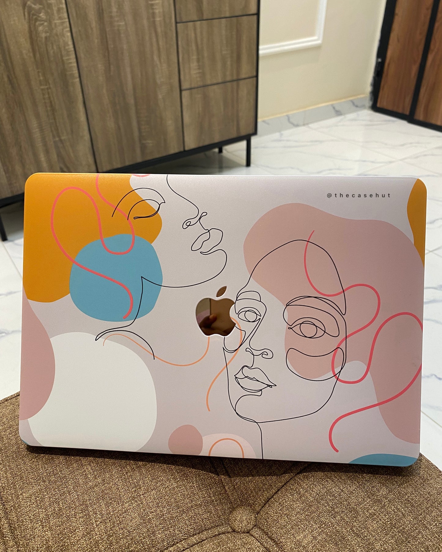 Abstract Face Macbook Case