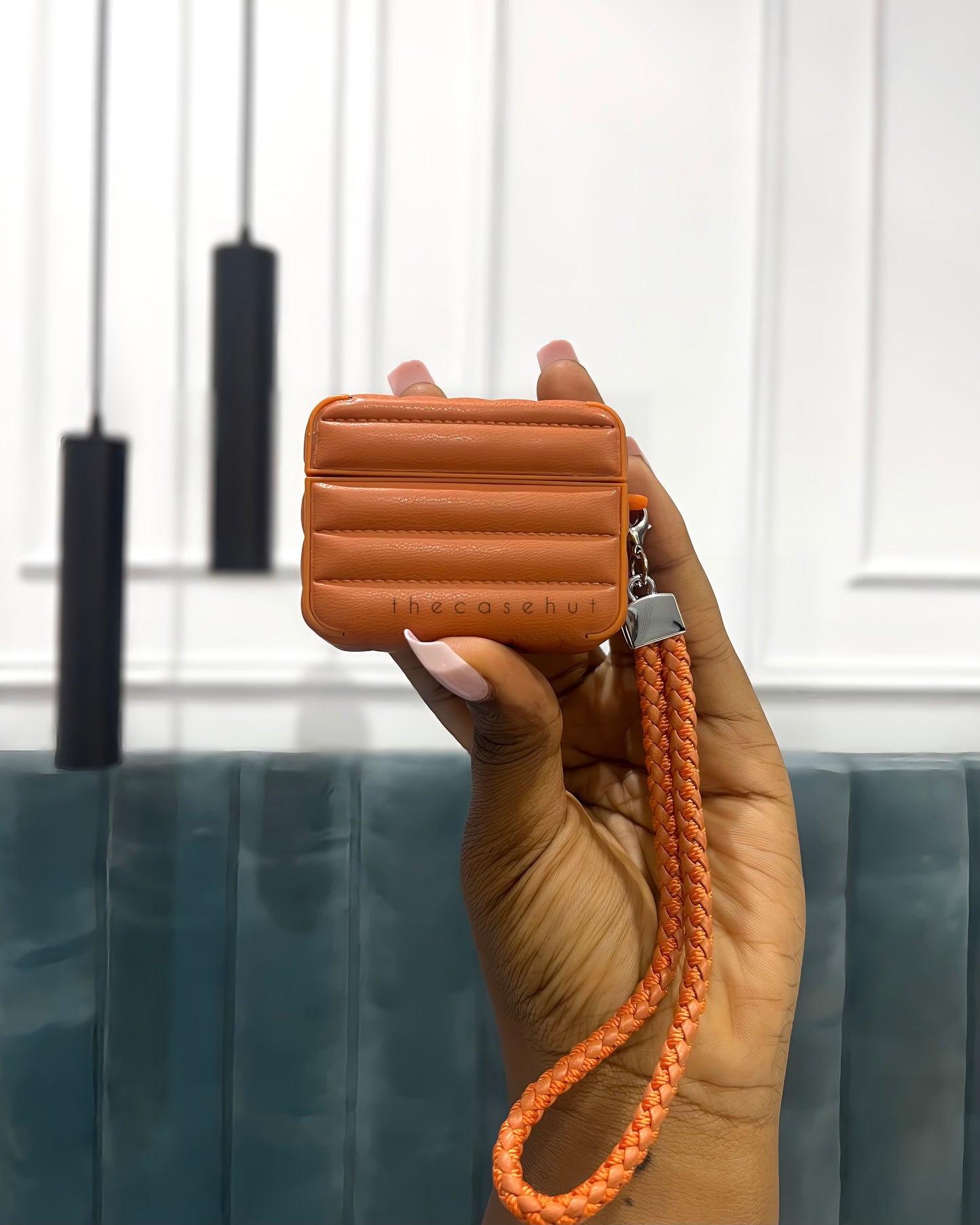 Square Leather Airpods Case