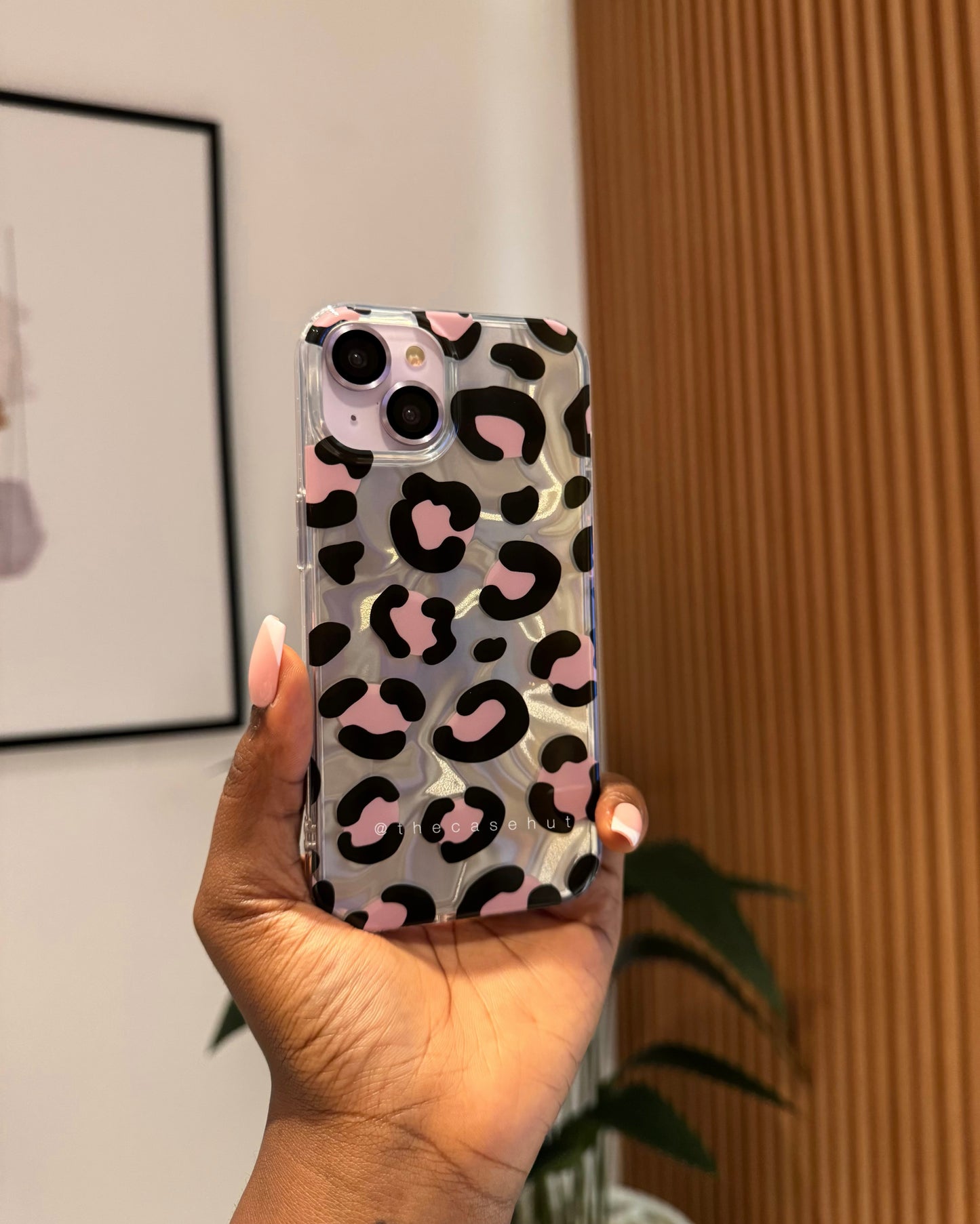 Silver Laser Leopard Case
