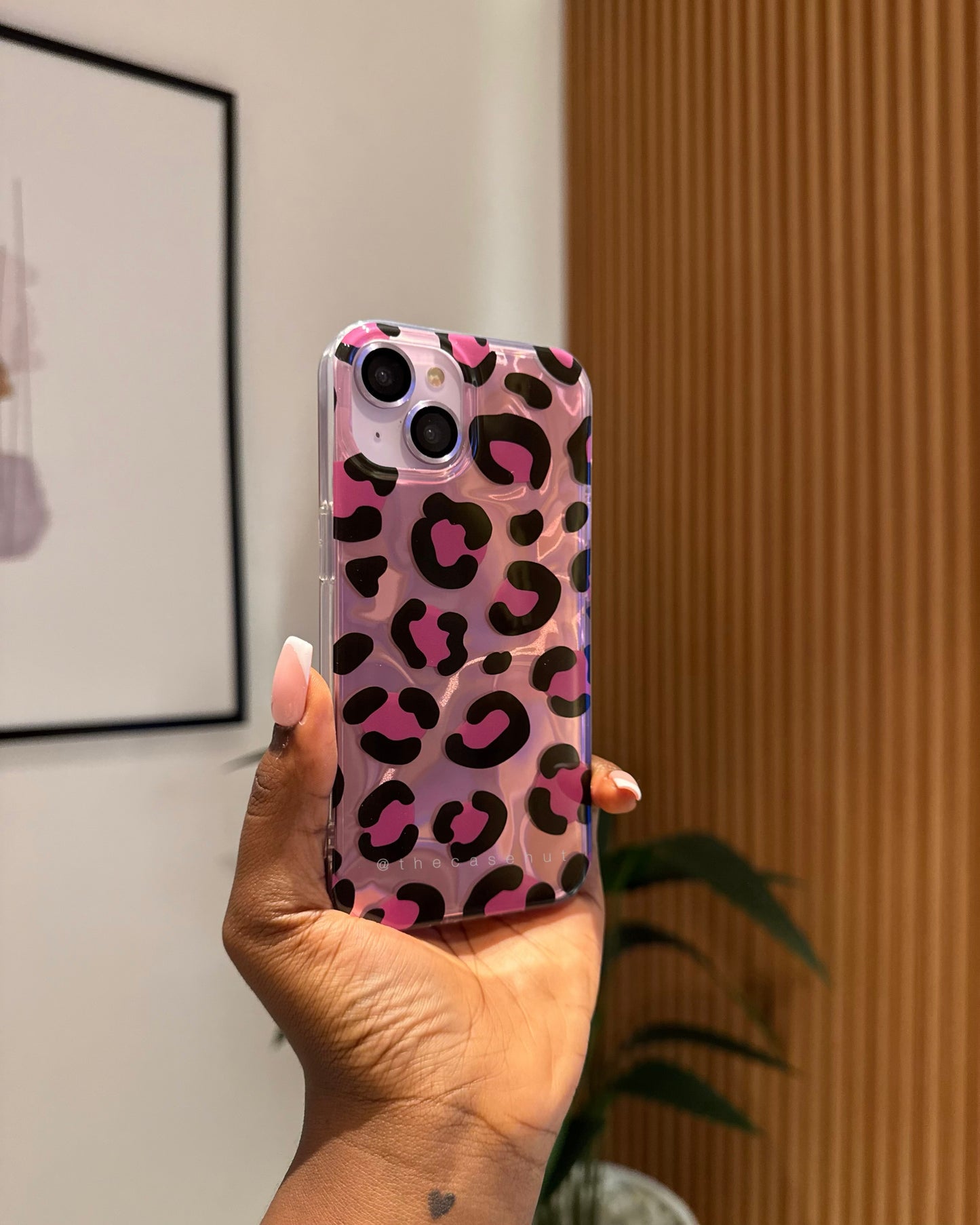 Pink Laser Leopard Case