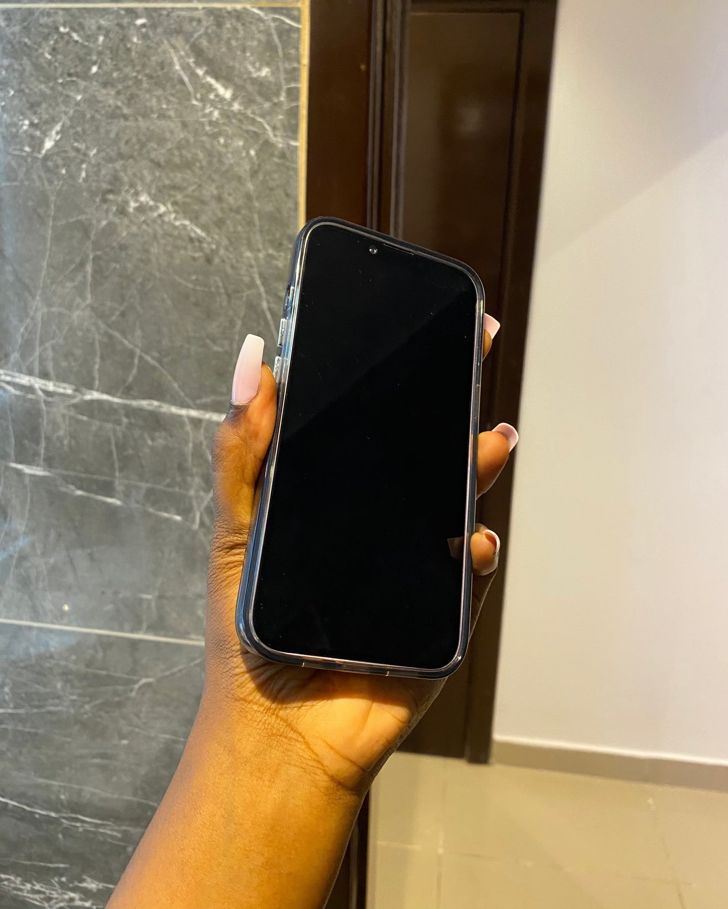 Black Rim Clear Case