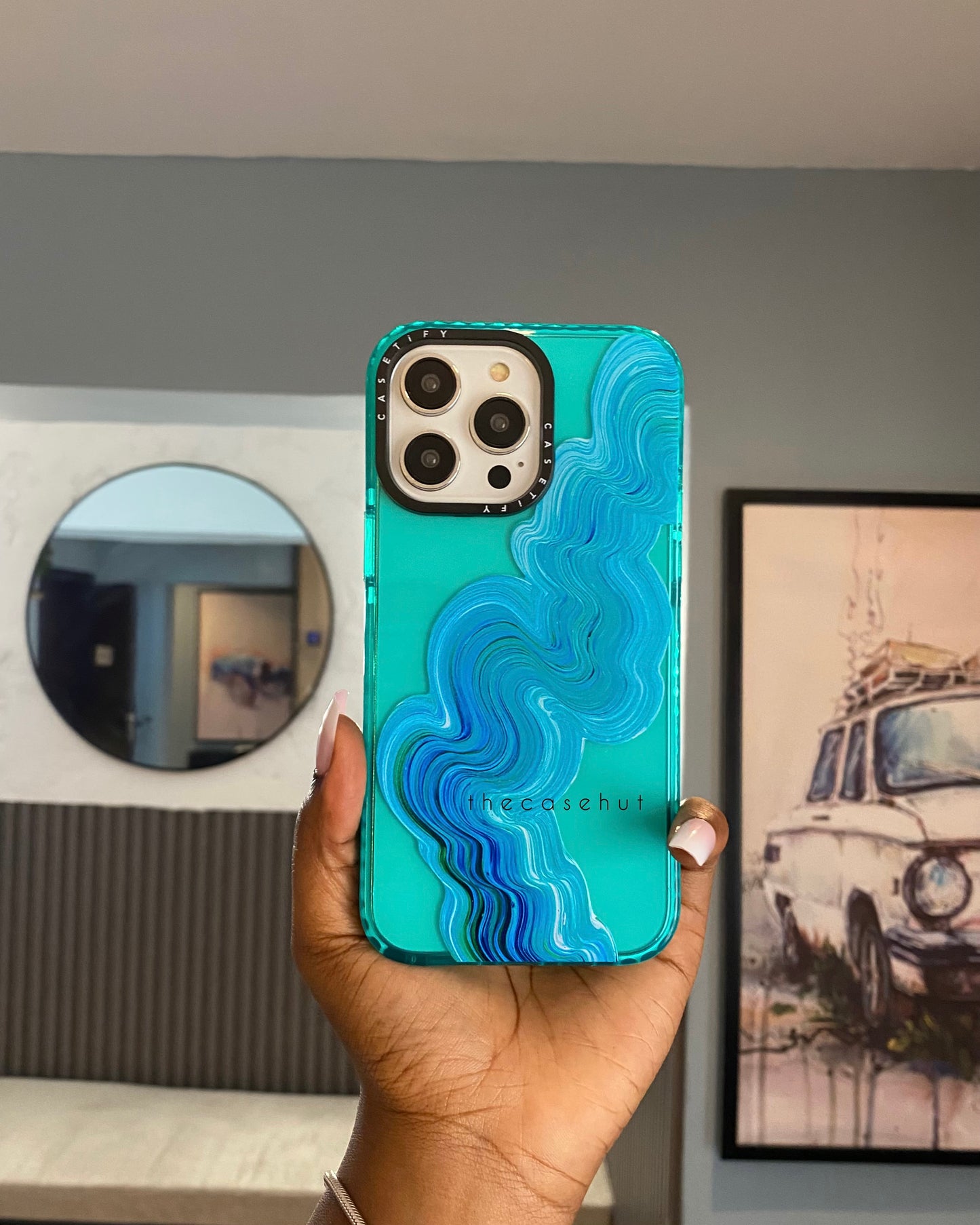 Clear Green Paint Case