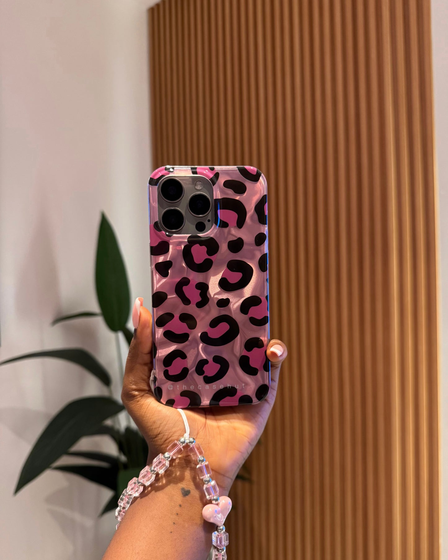 Pink Laser Leopard Case