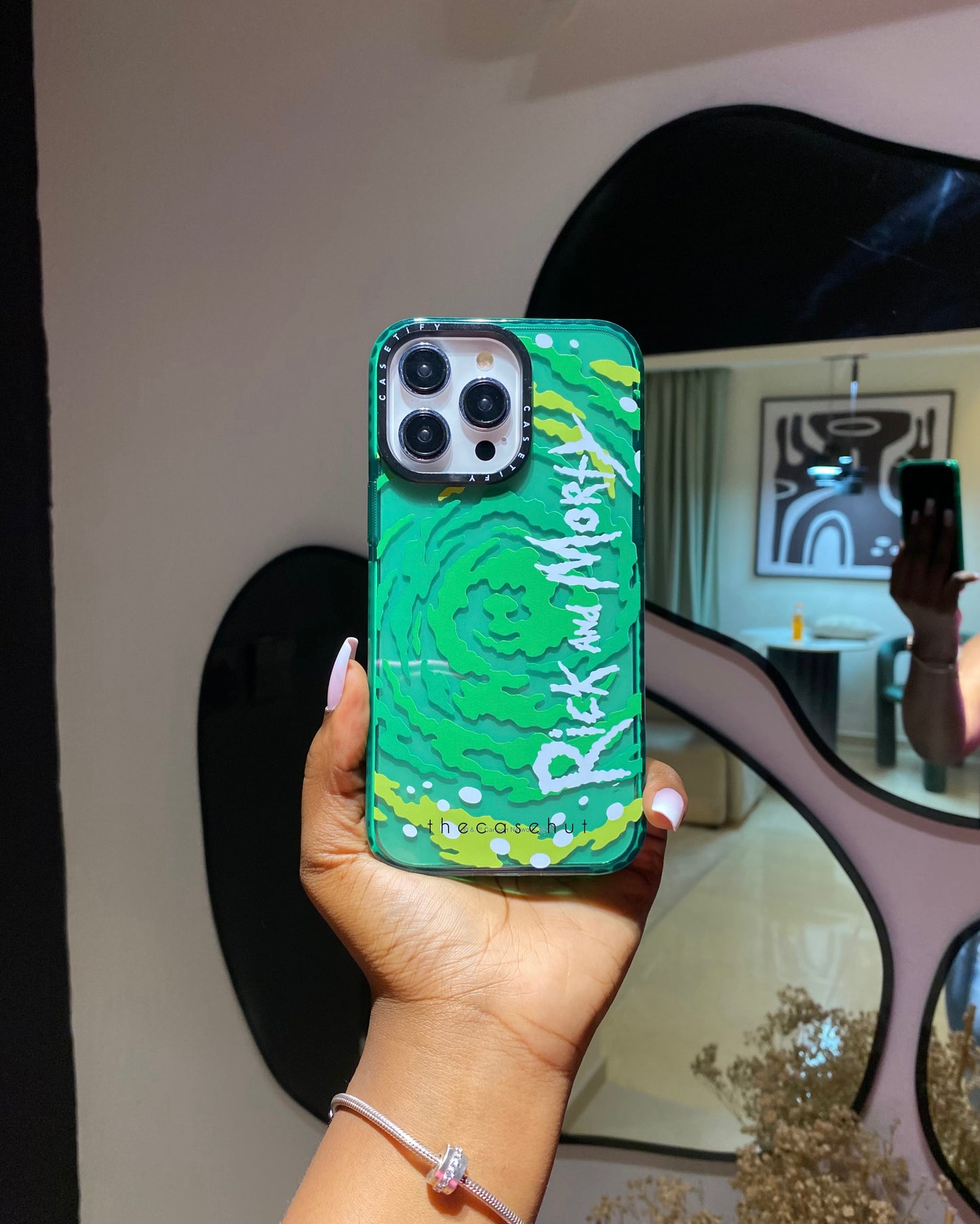 Green spiral Rick & Morty Case