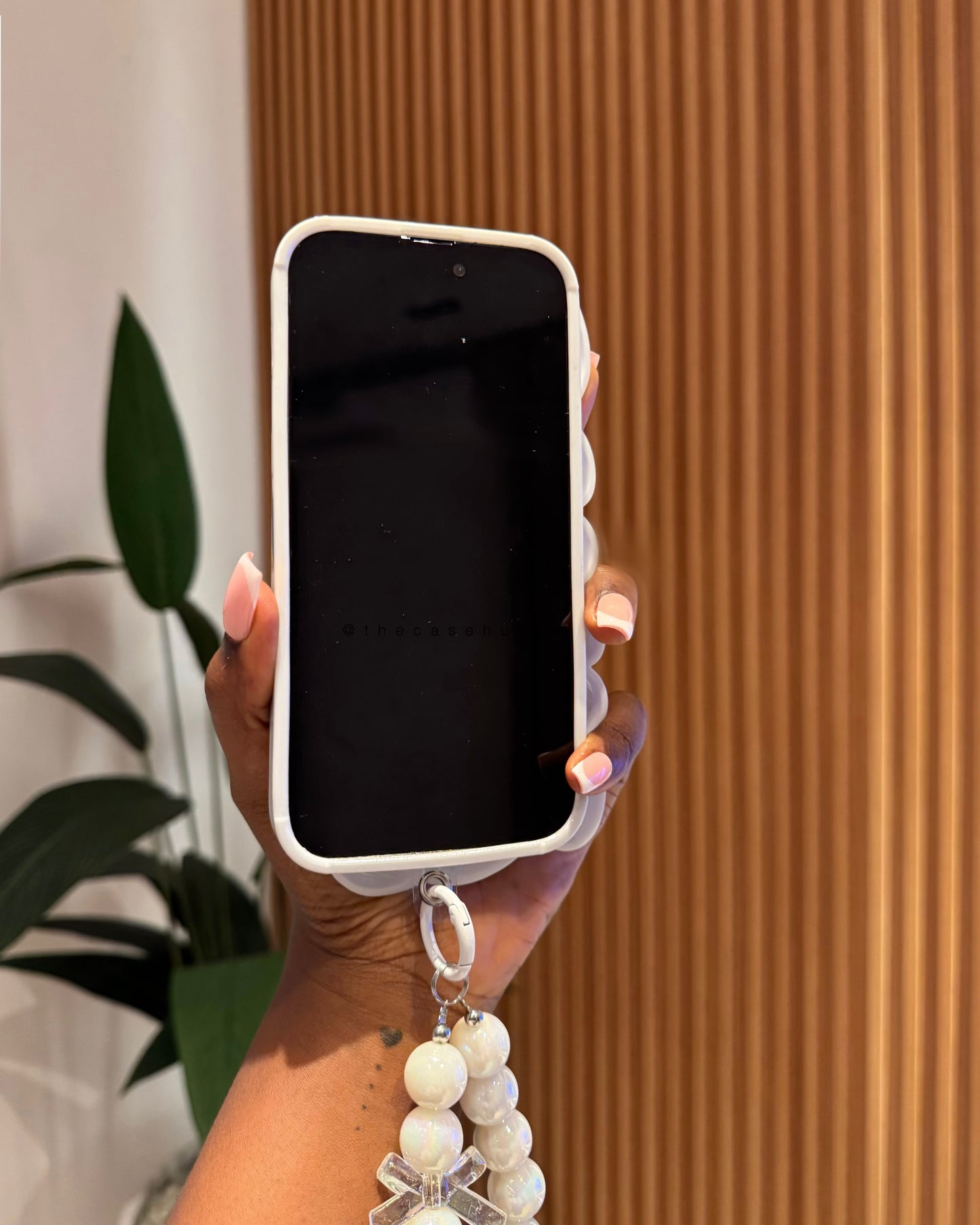 White Chrome Shell Case