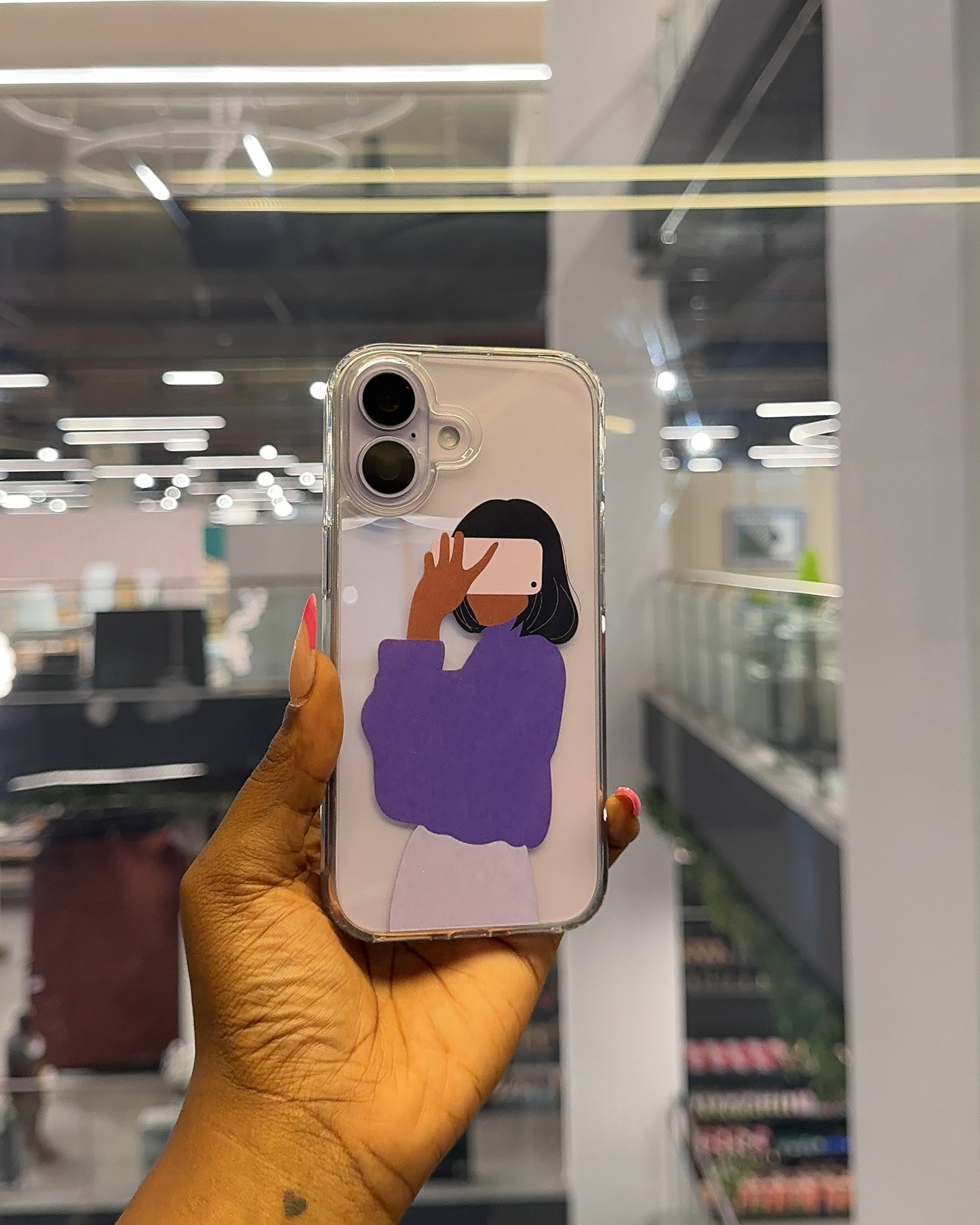 Clear Selfie Girl Case
