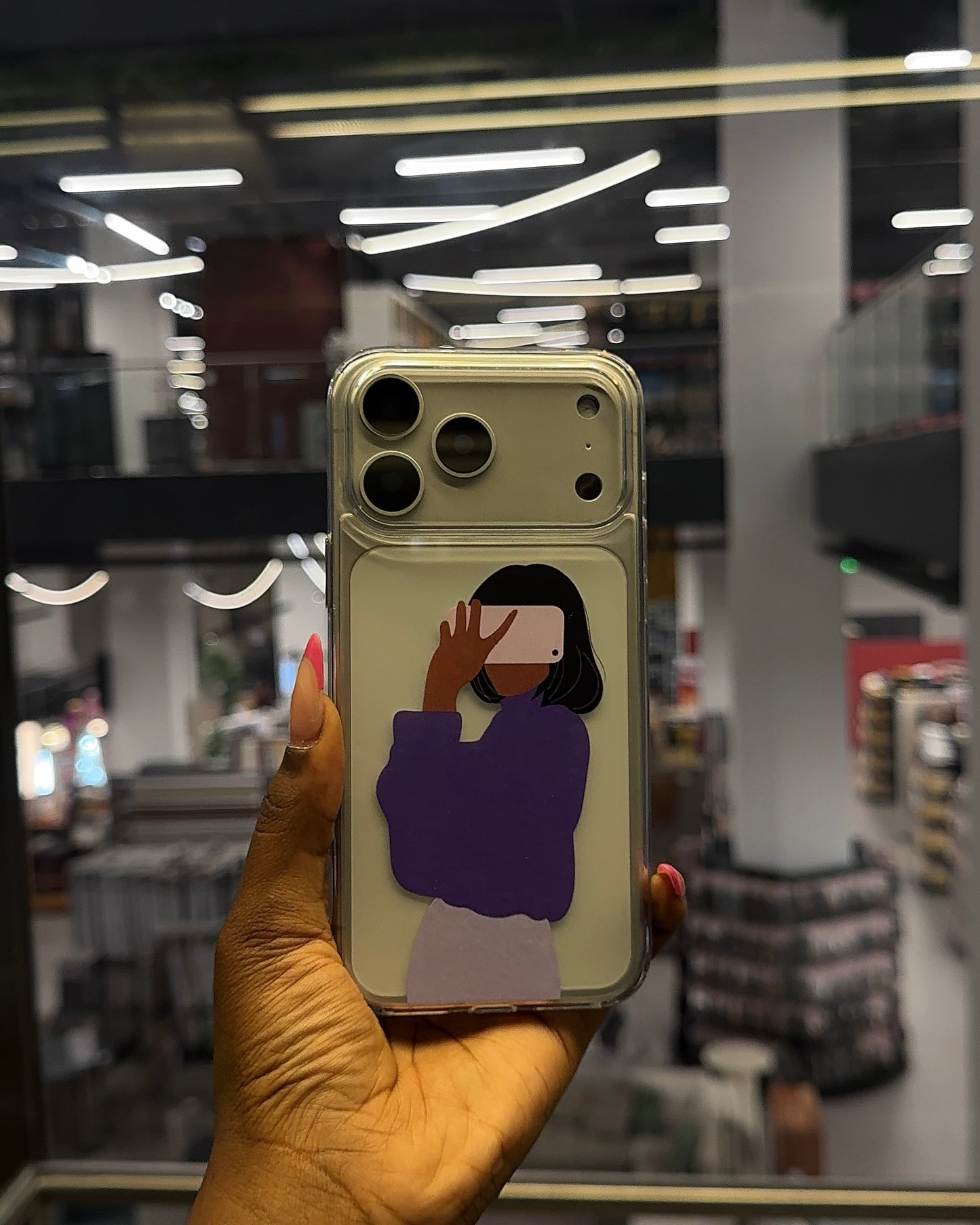 Clear Selfie Girl Case