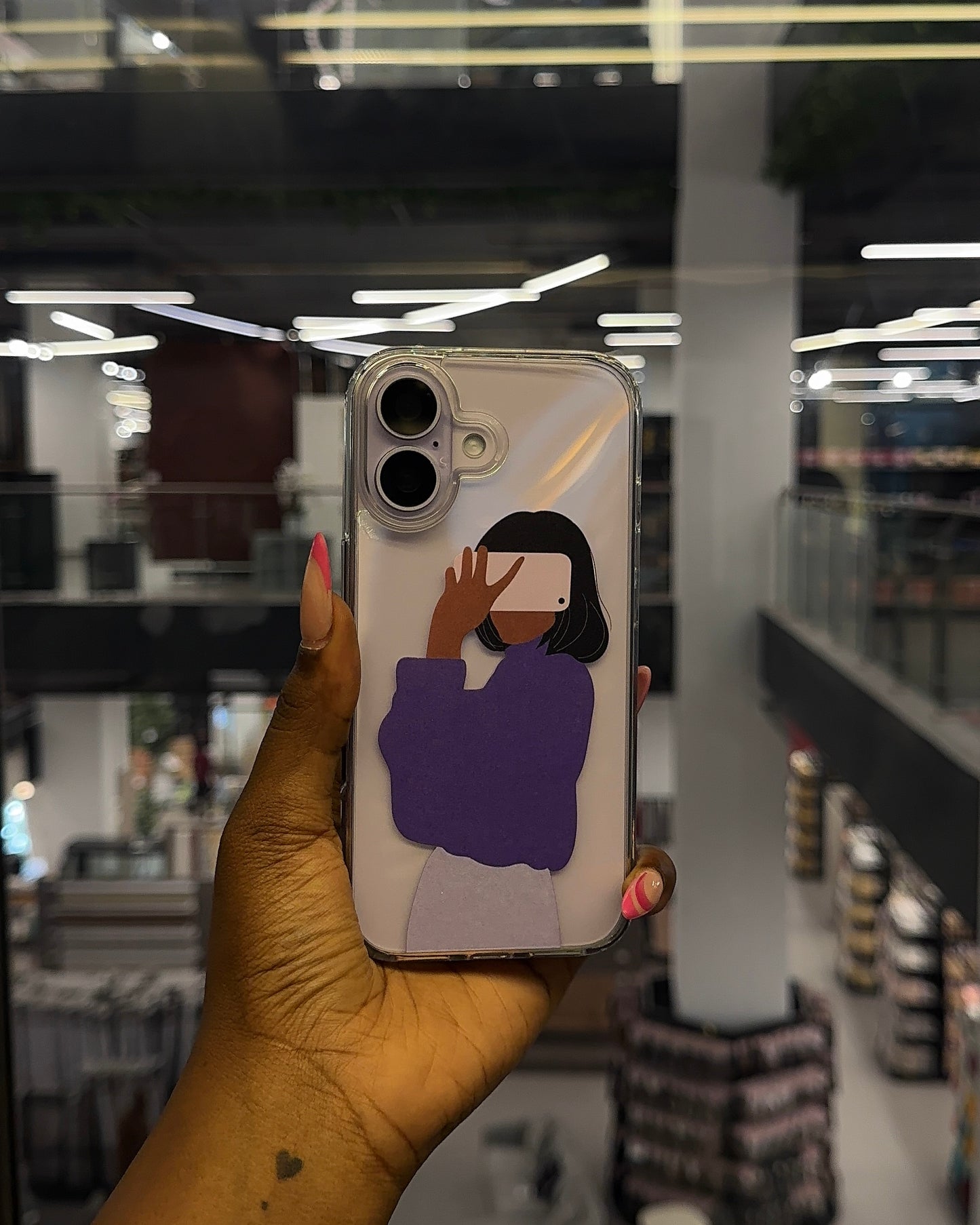 Clear Selfie Girl Case