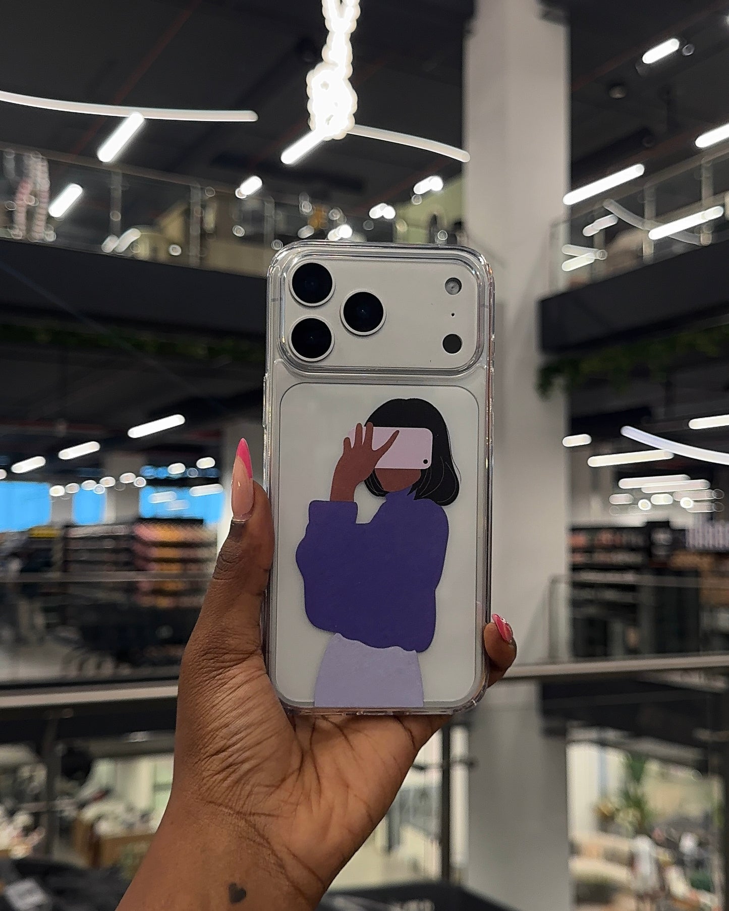 Clear Selfie Girl Case