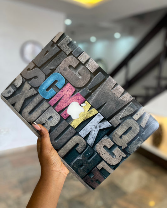 Letter press Macbook case