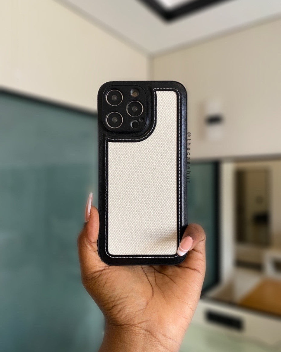 Black Retro Fabric Case