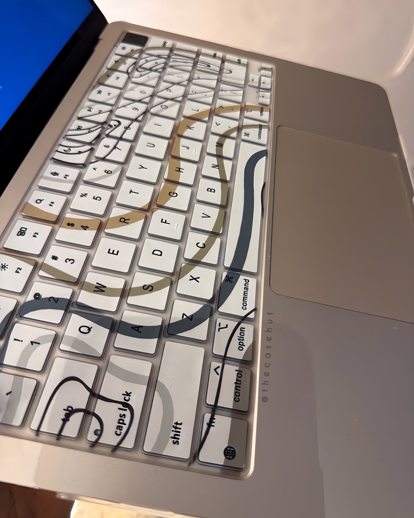Neutral swirl Macbook Case