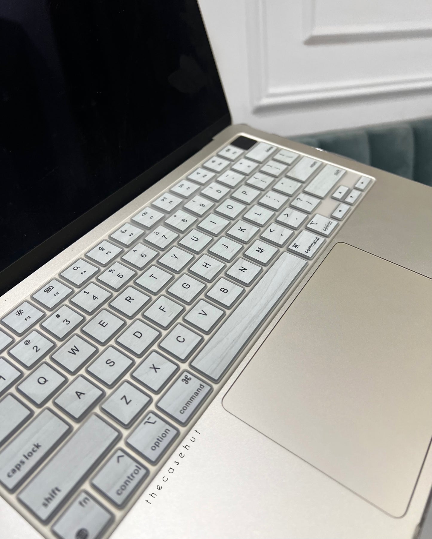 White Wood Macbook Case