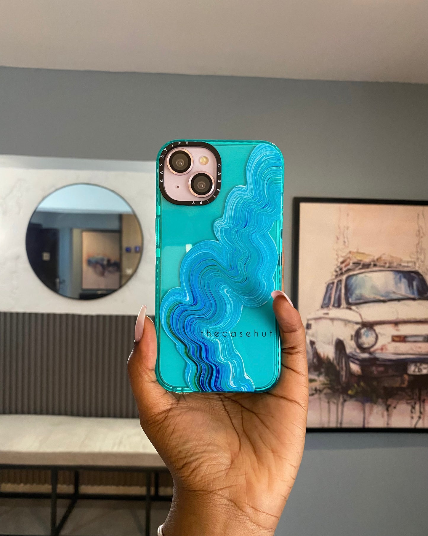 Clear Green Paint Case