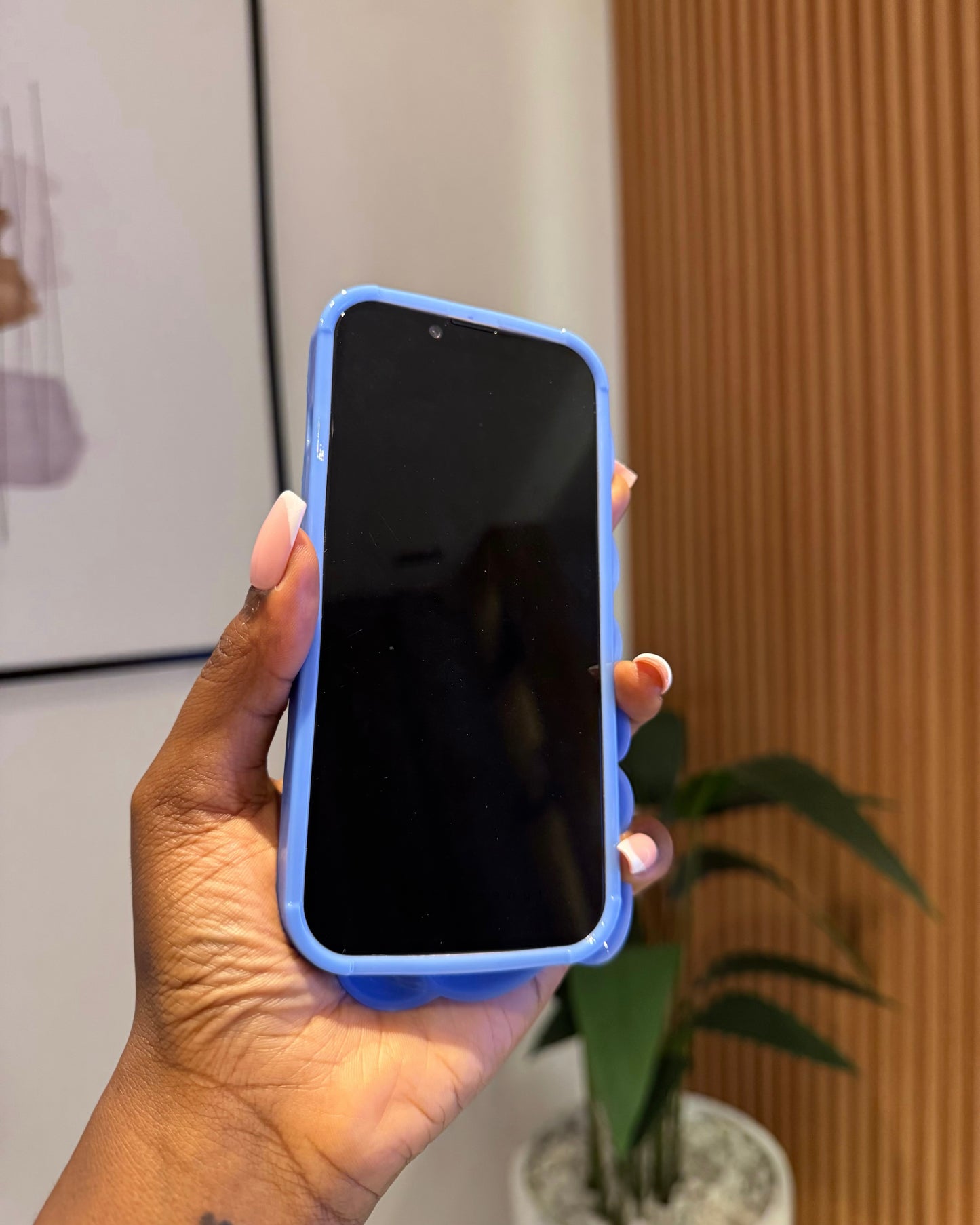 Blue Chrome Shell Case